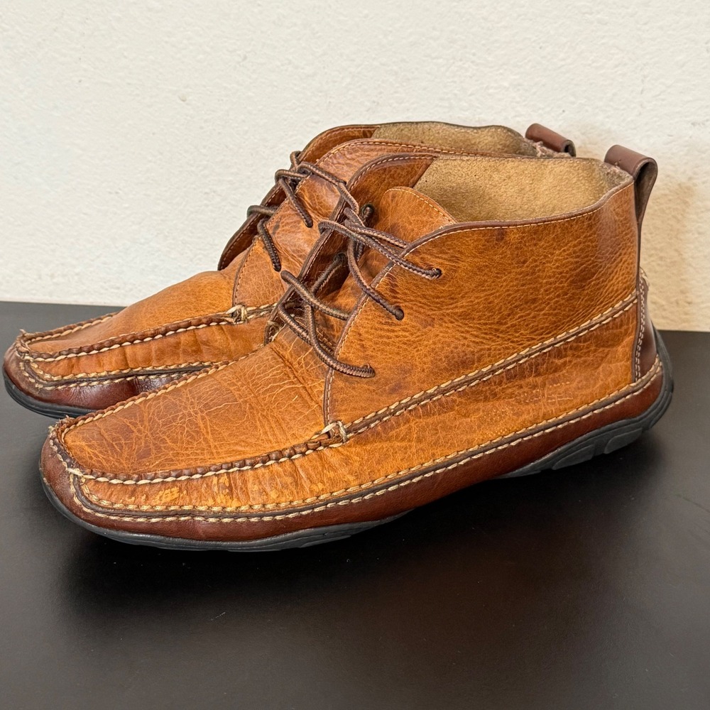 LL Bean Signature Jackman Ranger Moccasin Chukka Boots Mens 11.5 Brown Leather